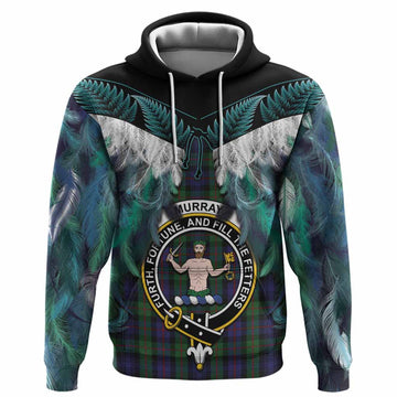 Murray Tartan Crest Hoodie New Zealand Maori Korowai Cloak