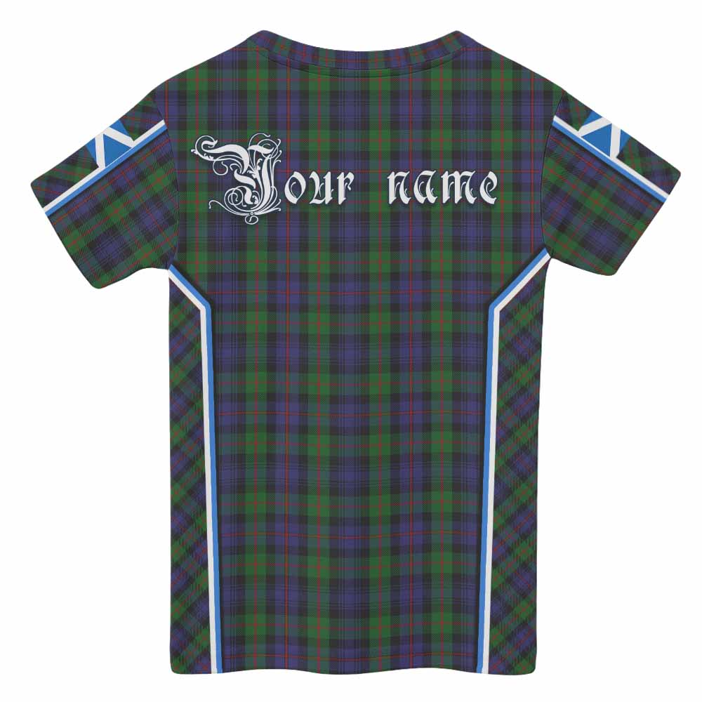 Murray Tartan Crest Kid T-shirt Scotland Coat of Arm Flag Style - Tartan Vibes Clothing