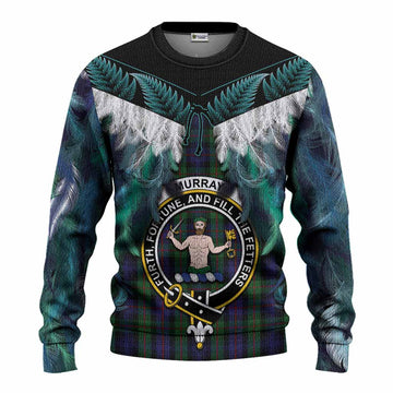 Murray Tartan Crest Knitted Sweater New Zealand Maori Korowai Cloak