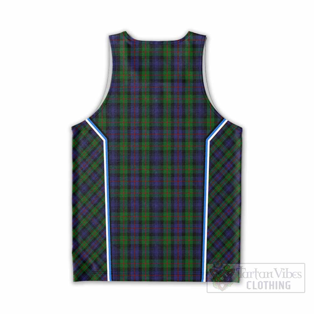 Murray Tartan Crest Men Tank Top Scotland Coat of Arm Flag Style - Tartan Vibes Clothing