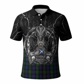 Murray Tartan Crest Polo Shirt Celtic Odin's Raven Legacy