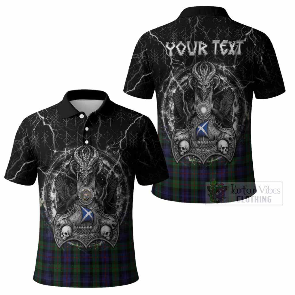 Murray Tartan Crest Polo Shirt Celtic Odin's Raven Legacy