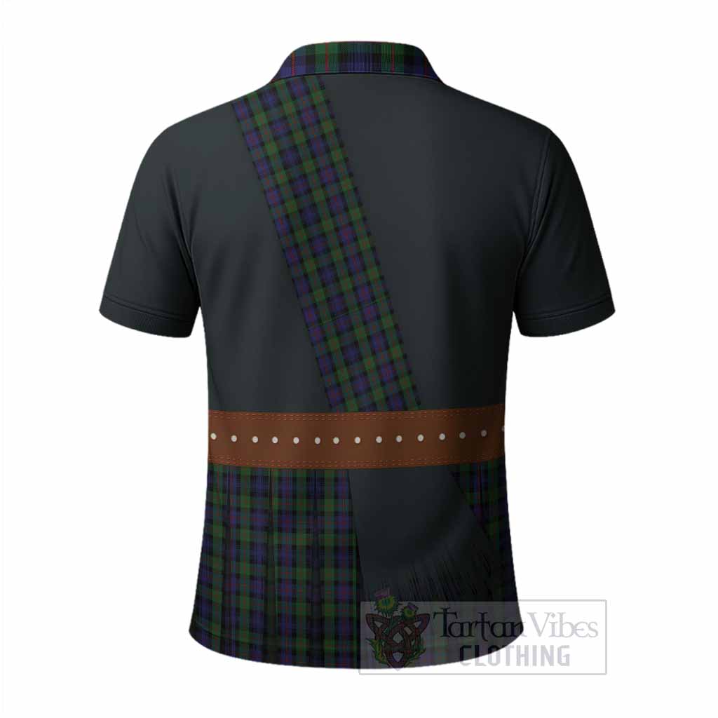 Murray Tartan Crest Polo Shirt Kilt Costume Style