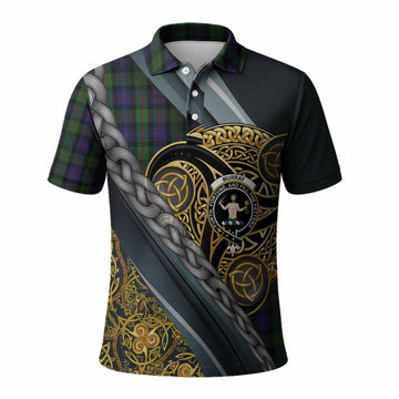 Murray Tartan Crest Polo Shirt Scottish Triskele Celtic