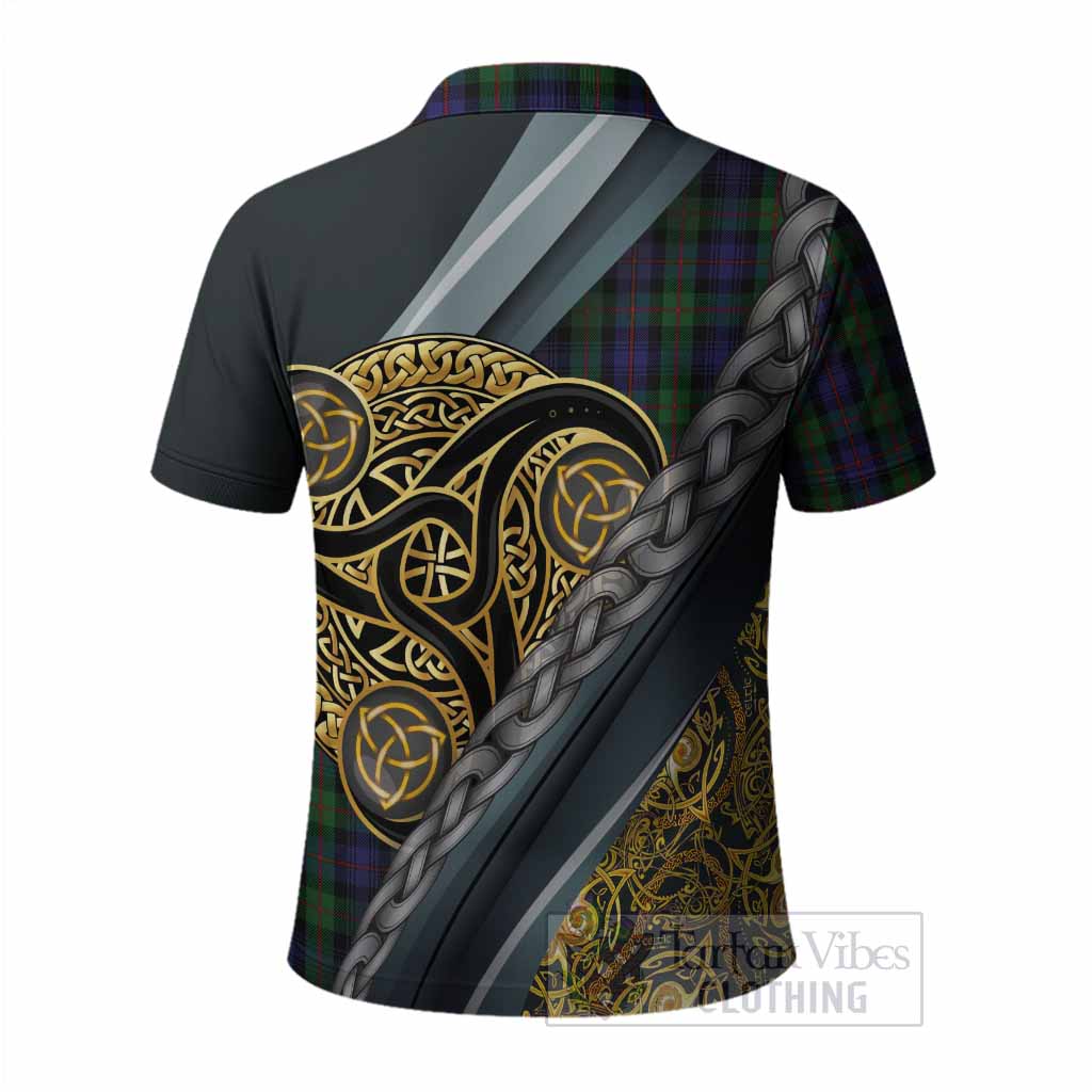 Murray Tartan Crest Polo Shirt Scottish Triskele Celtic
