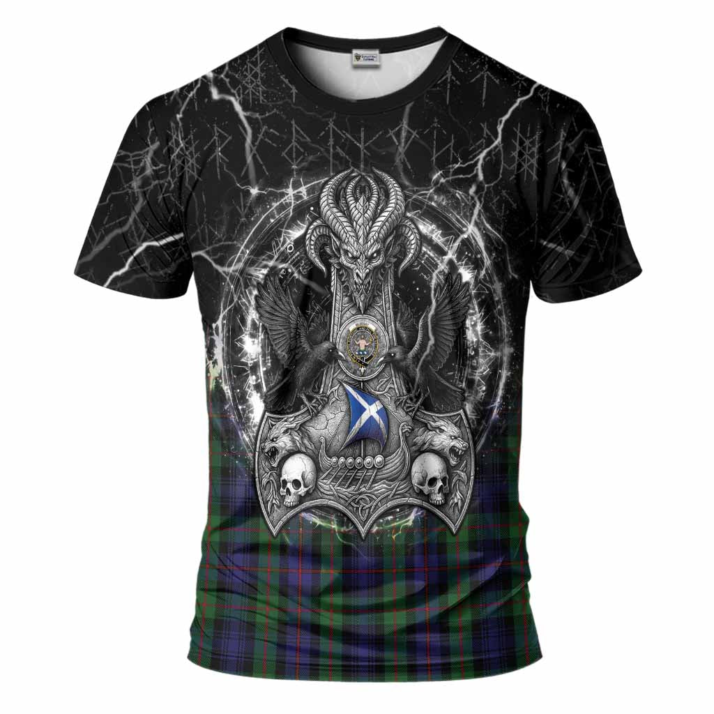 Murray Tartan Crest T-Shirt Celtic Odin's Raven Legacy