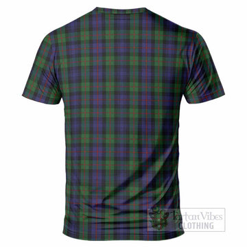 Murray Tartan Crest T-Shirt Ferocious Lion Style