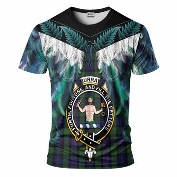 Murray Tartan Crest T-Shirt New Zealand Maori Korowai Cloak