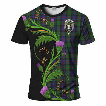 Murray Tartan Crest T-Shirt Scottish Thistle Pride Heritage Art