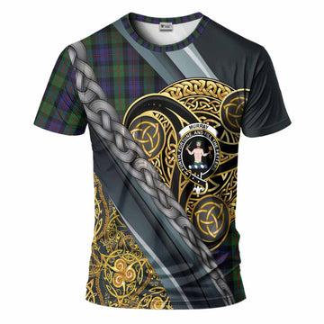 Murray Tartan Crest T-Shirt Scottish Triskele Celtic