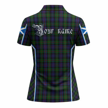 Murray Tartan Crest Women's Polo Shirt Scotland Coat of Arm Flag Style - Tartan Vibes Clothing