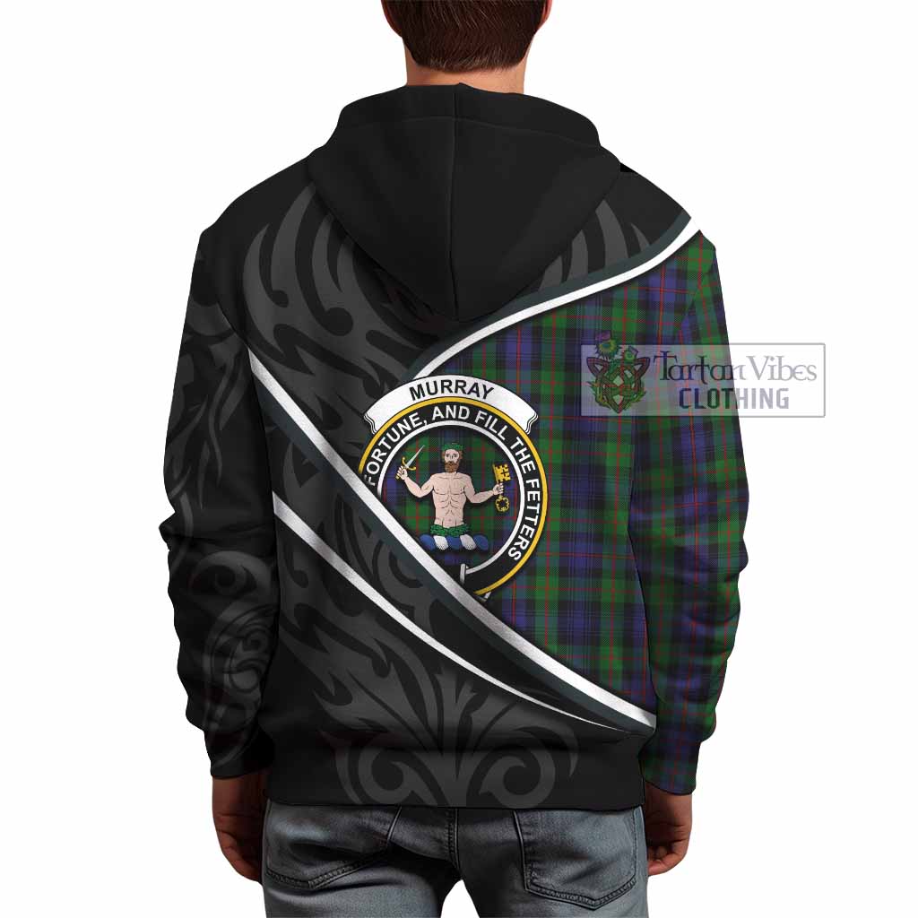 Murray Tartan Family Crest Hoodie Celtic Scottish Thistle Floral - Tartan Vibes Clothing