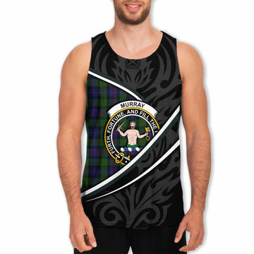Murray Tartan Family Crest Men Tank Top Celtic Scottish Thistle Floral