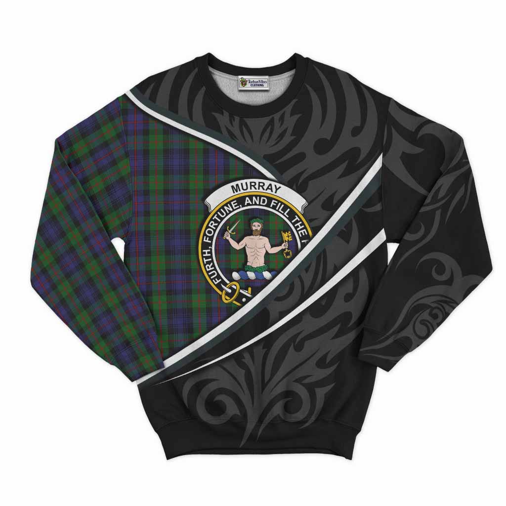 Murray Tartan Family Crest Sweatshirt Celtic Scottish Thistle Floral - Tartan Vibes Clothing