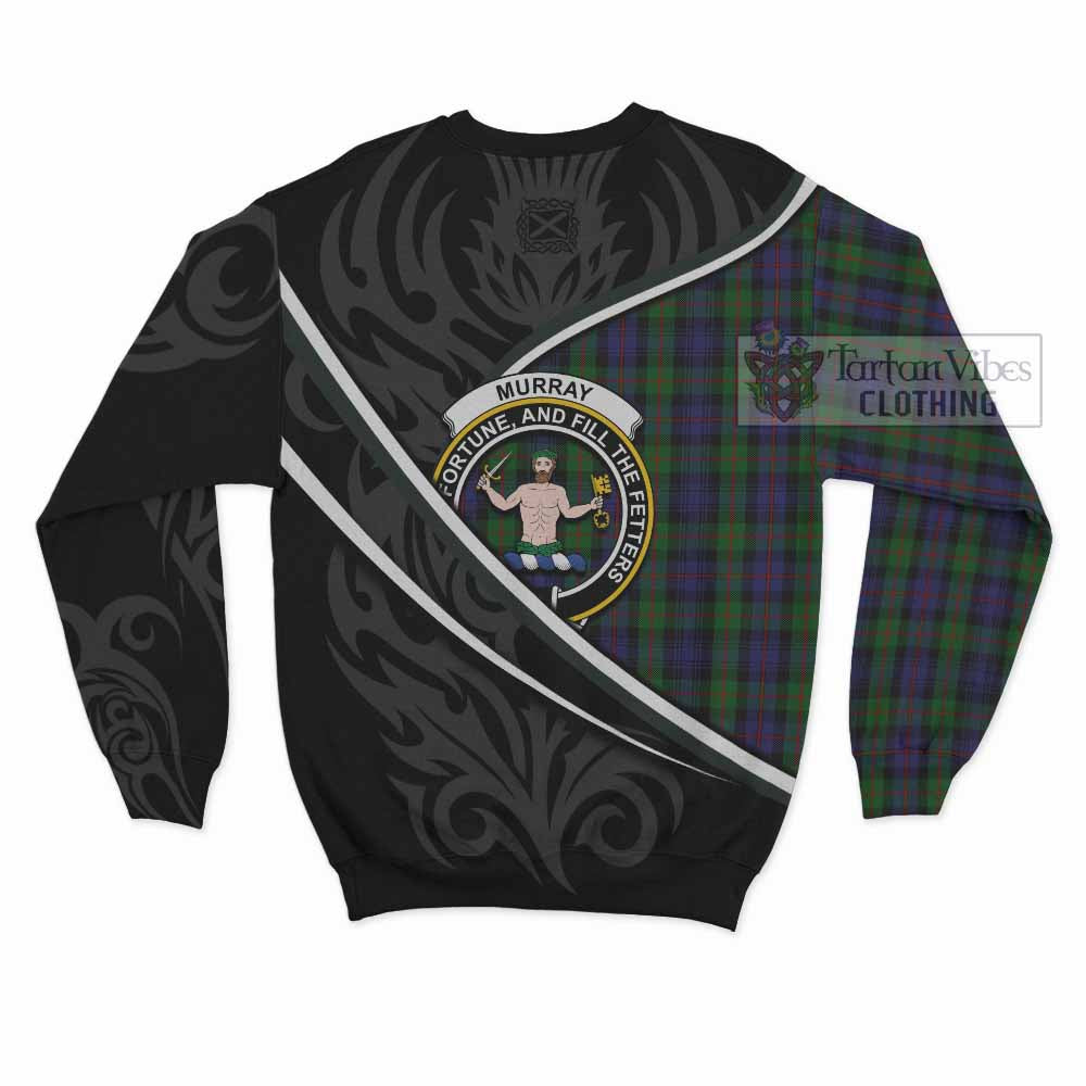 Murray Tartan Family Crest Sweatshirt Celtic Scottish Thistle Floral - Tartan Vibes Clothing