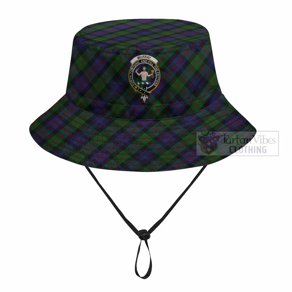 Murray Tartan Fishing Hat with Family Crest