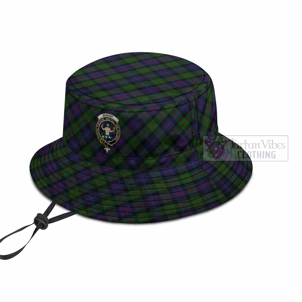 Murray Tartan Fishing Hat with Family Crest