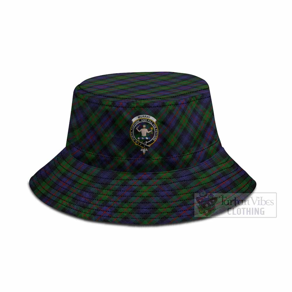 Murray Tartan Fishing Hat with Family Crest