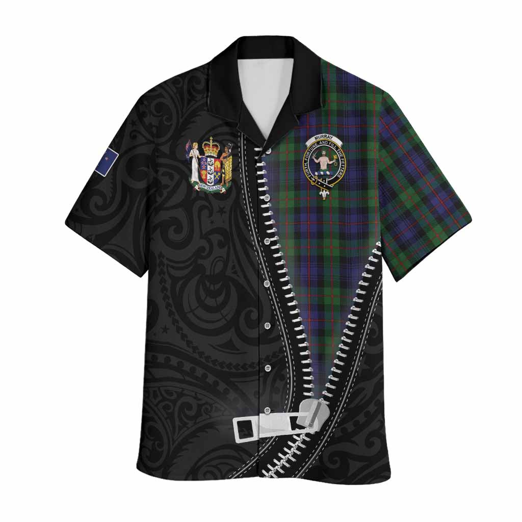 Murray Tartan Hawaiian Shirt New Zealand Pattern Unique Zipper Stylized