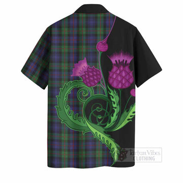Murray Tartan Hawaiian Shirt Traditional Scottish Thistle