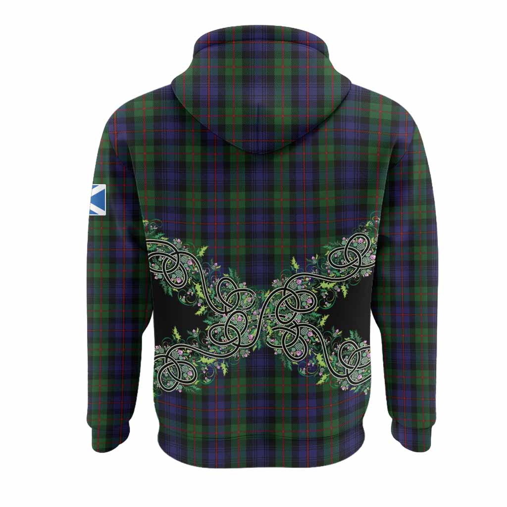 Murray Tartan Hoodie Thistle Scottish Spirit