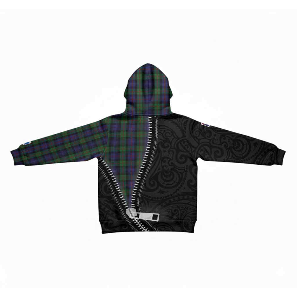 Murray Tartan Kid Hoodie New Zealand Pattern Unique Zipper Stylized