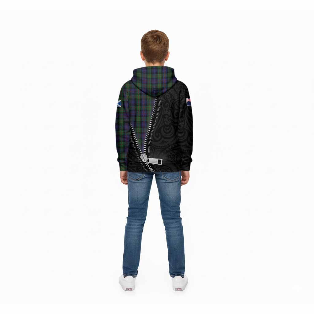 Murray Tartan Kid Hoodie New Zealand Pattern Unique Zipper Stylized