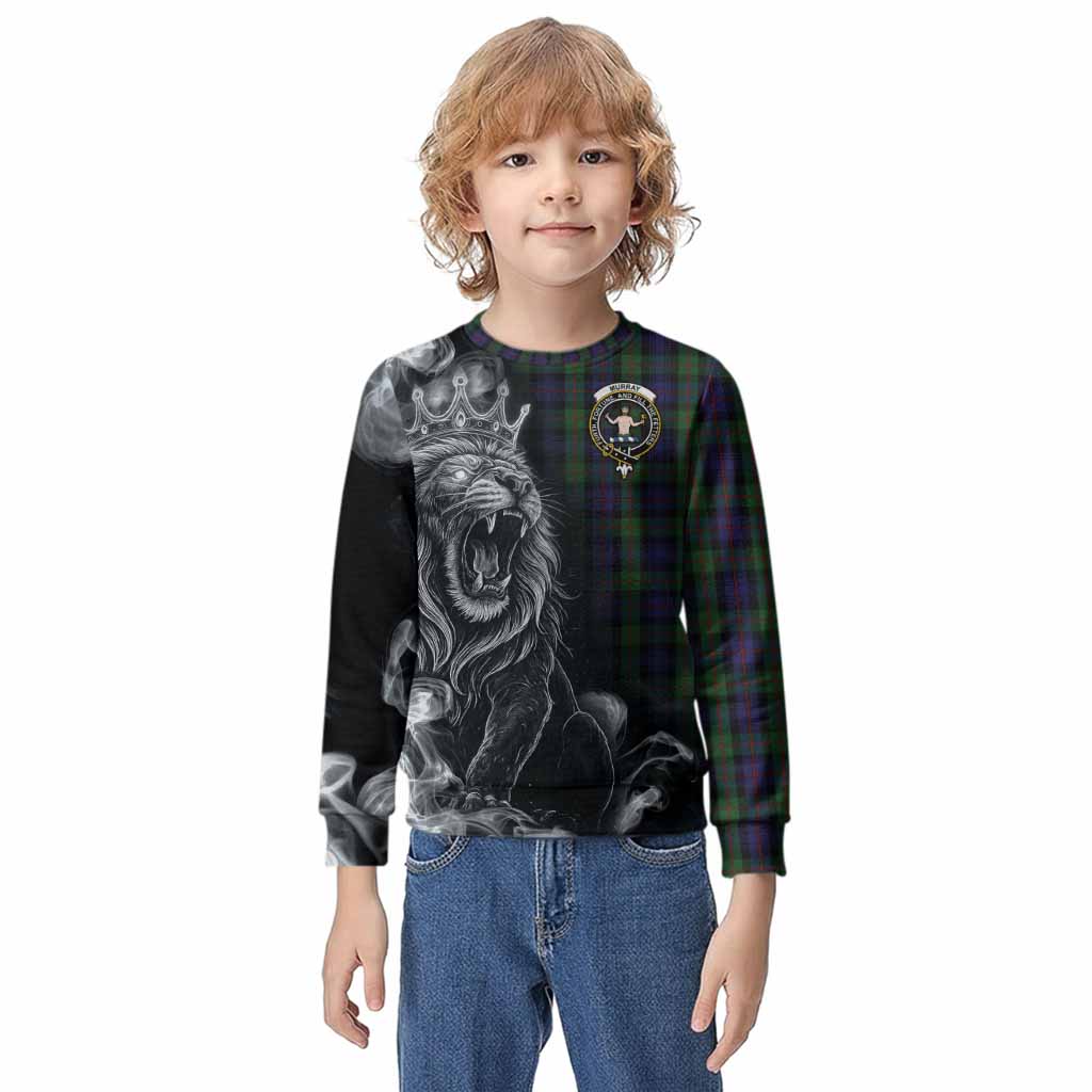 Murray Tartan Kid Knitted Sweatshirt Roaring Lion Heritage