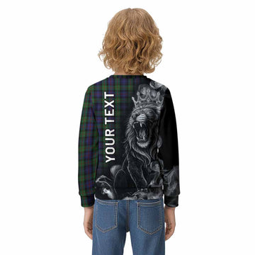 Murray Tartan Kid Knitted Sweatshirt Roaring Lion Heritage
