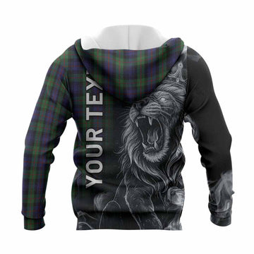 Murray Tartan Knitted Hoodie Roaring Lion Heritage