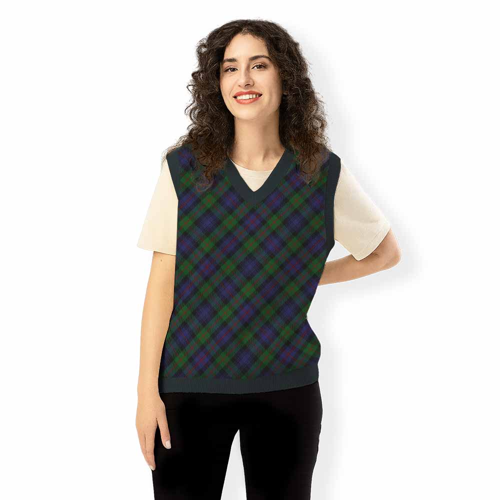 Murray Tartan  Knitted V-Neck Vest Cross Style