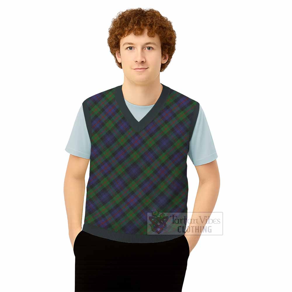 Murray Tartan  Knitted V-Neck Vest Cross Style