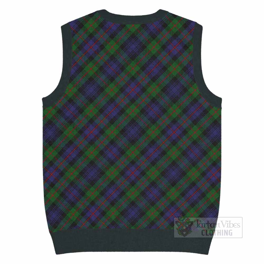 Murray Tartan  Knitted V-Neck Vest Cross Style