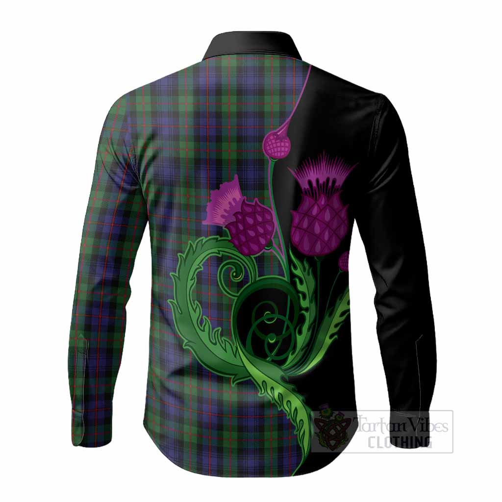 Murray Tartan Long Sleeve Button Shirts Traditional Scottish Thistle