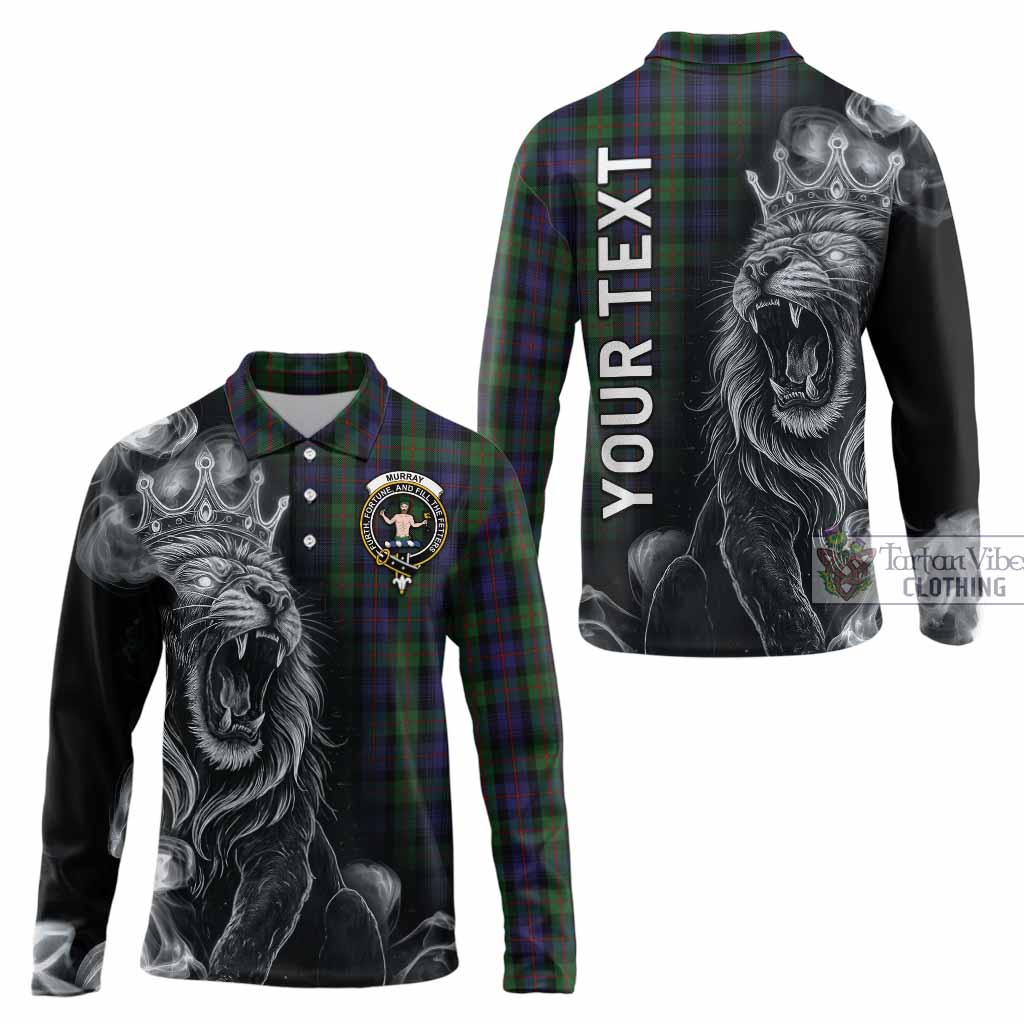 Murray Tartan Long Sleeve Polo Shirt Roaring Lion Heritage