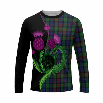 Murray Tartan Long Sleeve T-Shirt Traditional Scottish Thistle