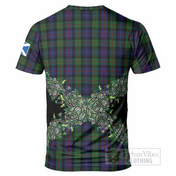 Murray Tartan T-Shirt Thistle Scottish Spirit