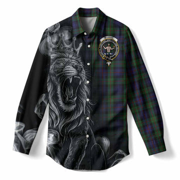 Murray Tartan Women Casual Shirt Roaring Lion Heritage