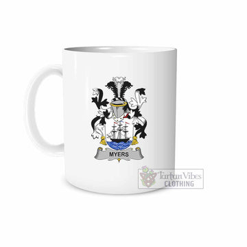 Myers Irish Clan Coat of Arms Ceramic Mug