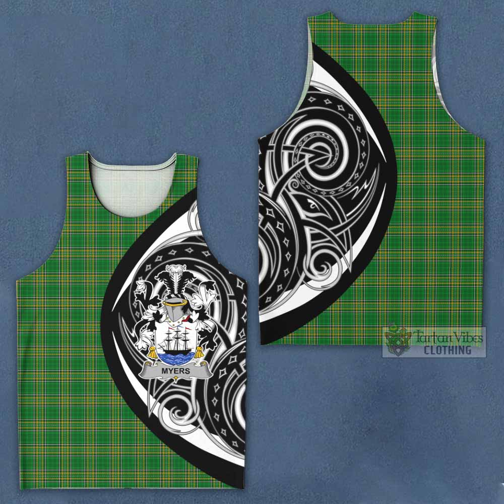 Tartan Vibes Clothing Myers Irish Clan Men's Tank Top Celtic Circle Style