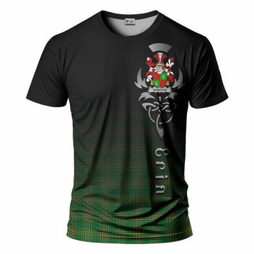 Naghten Irish Clan T-Shirt with Coat of Arms Erin Go Bragh Celtic Inspired
