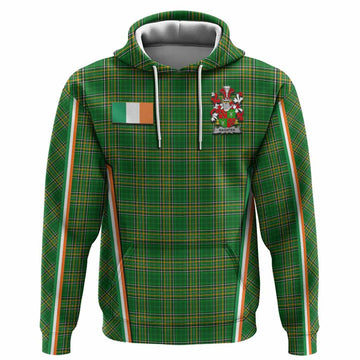 Naghten Irish Clan Coat of Arm Tartan Hoodie Flag Style
