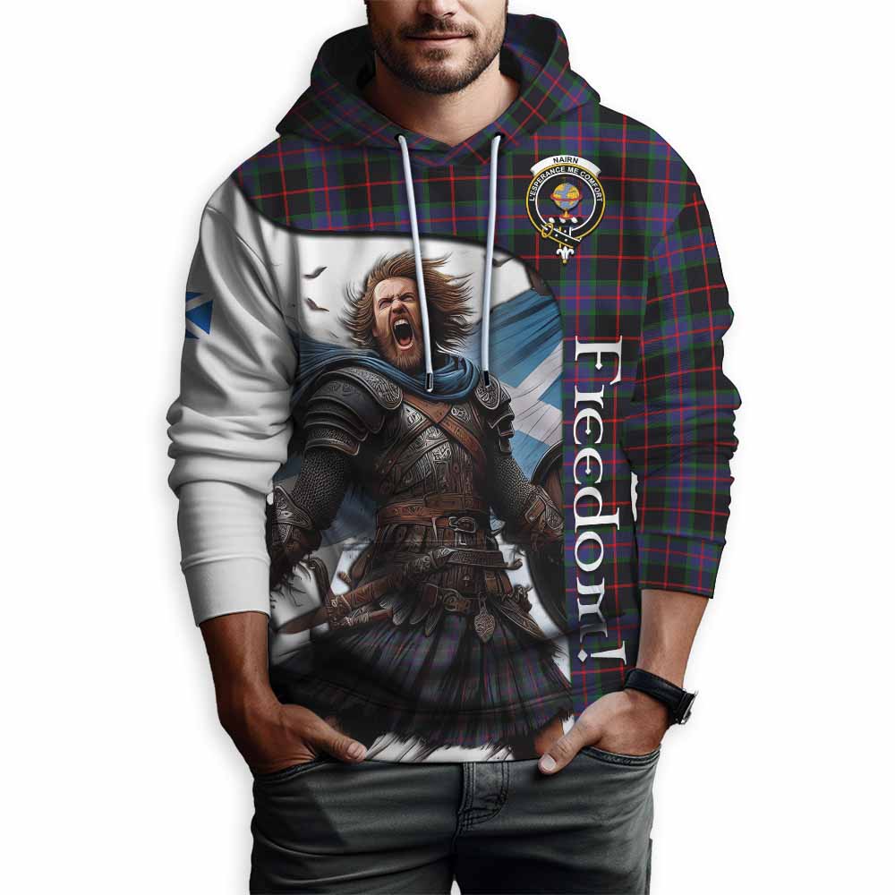 Tartan Vibes Clothing Nairn Crest Tartan Hoodie Inspired by the Freedom of Scottish Warrior
