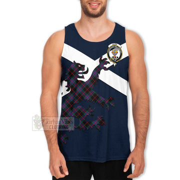 Nairn Tartan Lion Rampant Men's Tank Top Proudly Display Your Heritage with Alba Gu Brath and Clan Name Men - Tartan Vibes Clothing