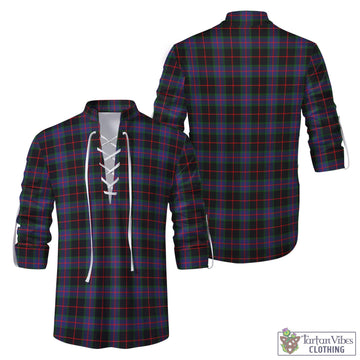 Nairn Tartan Men's Scottish Traditional Jacobite Ghillie Kilt Shirt Men - Tartan Vibes Clothing
