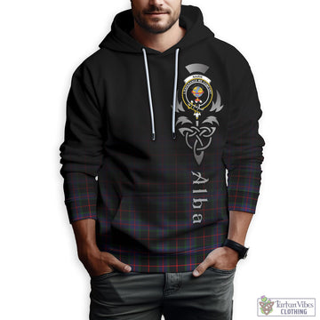 Nairn Tartan Hoodie Featuring Alba Gu Brath Family Crest Celtic Inspired Zip Hoodie - Tartan Vibes Clothing