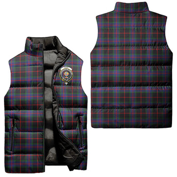 Nairn Tartan Sleeveless Puffer Jacket with Family Crest Unisex - Tartan Vibes Clothing