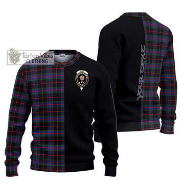 Nairn Tartan Ugly Sweater with Family Crest and Half Of Me Style Unisex - Tartan Vibes Clothing