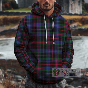 Nairn Tartan Cotton Hoodie Zip Hoodie - Tartan Vibes Clothing