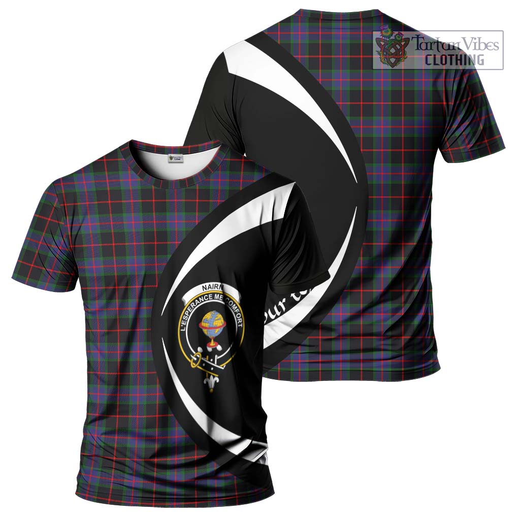 Nairn Tartan T-Shirt with Family Crest Circle Style Kid's Shirt - Tartan Vibes Clothing